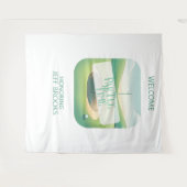 Tenture Golf Thème de la fête arrière-plan (Devant (Horizontal))