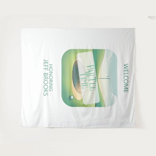 Tenture Golf Thème de la fête arrière-plan (Devant (Horizontal))