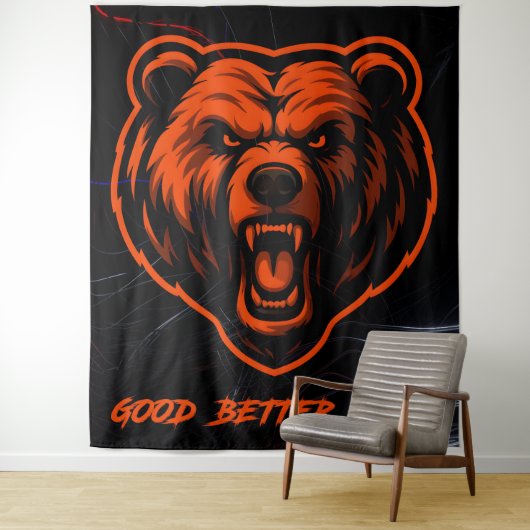 Tenture Good Better Best Never Let It Rest (En situation)