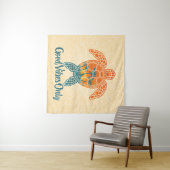 Tenture Good Vibes Uniquement Conception Tropicale Sunset  (En situation (horizontale))