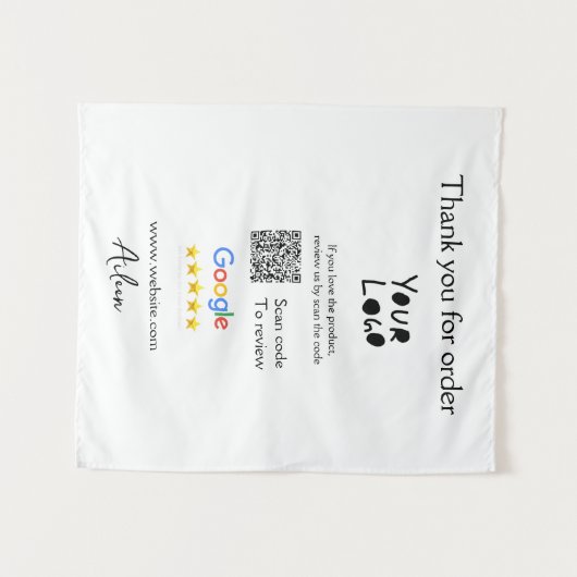 Tenture Google examen logo entreprise site Web scanner cod (Devant (Horizontal))