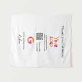 Tenture Google review business logo website scan QR code (Devant (Horizontal))