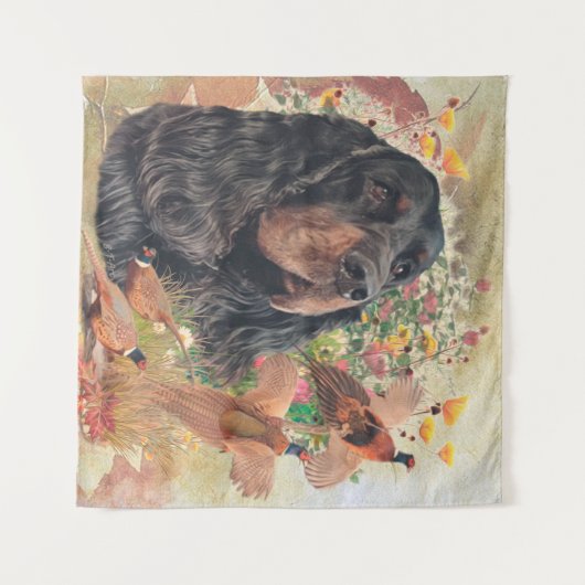 Tenture Gordon Setter (Devant (Horizontal))