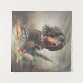 Tenture Gordon setter avec faisans, Art (Devant (Horizontal))