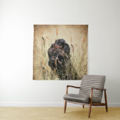 Tenture Gordon Setter, Chasse de canard (En situation)