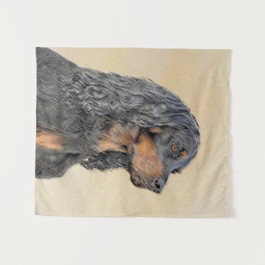 Tenture Gordon Setter Peinture - Joli art original chien (Devant (Horizontal))