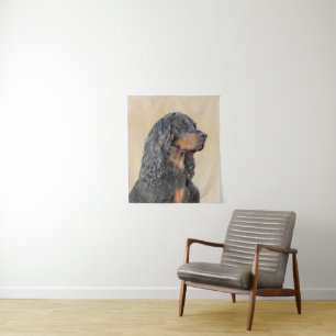 Tenture Gordon Setter Peinture - Joli art original chien