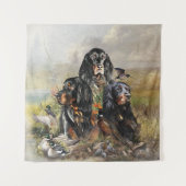 Tenture Gordon Setters, Passion pour les oiseaux, Art (Devant)