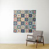 Tenture Gorgeous seamless pattern white colorful Moroccan, (En situation)