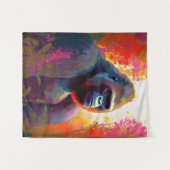 Tenture Gorilla Ape Animal Portrait Peinture Faune Libre (Devant (Horizontal))