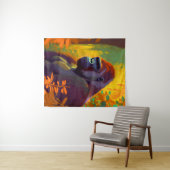 Tenture Gorilla Ape Animal Portrait Peinture Faune Libre (En situation (horizontale))