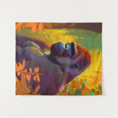 Tenture Gorilla Ape Animal Portrait Peinture Faune Libre (Devant (Horizontal))