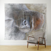 Tenture Gorilla Face Jungle Aquarelle animale (En situation (horizontale))