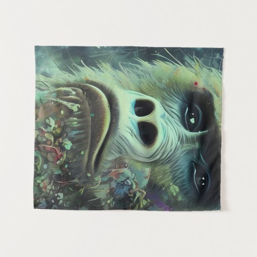 Tenture Gorille et Plante (Devant (Horizontal))