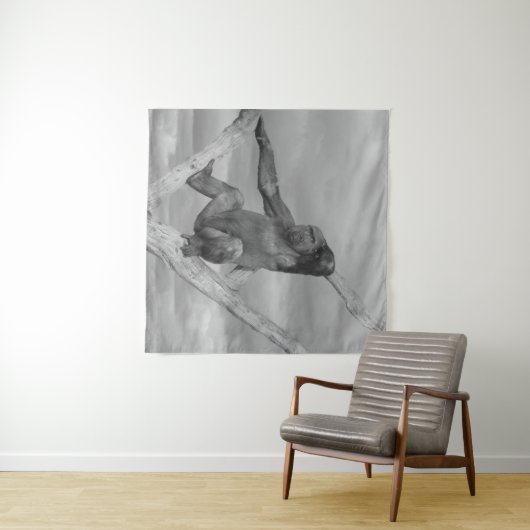 Tenture Gorille Posée Sur Un Arbre (En situation (horizontale))