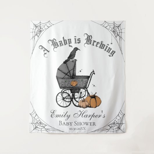 Tenture Gothic Un bébé brasse Baby shower arrière-plan (Devant)