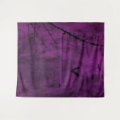 Tenture Gothique Moody Black & Purple Night Sky (Devant (Horizontal))
