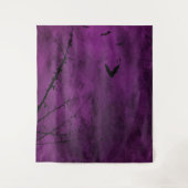 Tenture Gothique Moody Black & Purple Night Sky (Devant)