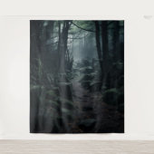 Tenture Gothique Moody Dark Forest Twilight Rock Path XLar (Devant)