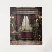 Tenture Gothique Moody Dark Victorian Bourgogne Parlor (Devant)