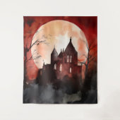 Tenture Gothique Moody Pleine lune & Castle Nuit (Devant)