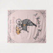 Tenture Gothique rose Un bébé brasse Baby shower fond (Devant (Horizontal))