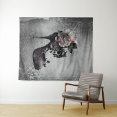 Tenture Gothique Vogue | Muet Pastel Rose de la mode Stile (En situation (horizontale))