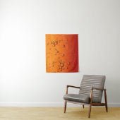 Tenture gouttelettes d'eau sur la surface orange (En situation)