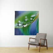 Tenture Gouttes d'eau de macro (En situation)