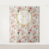 Tenture Gracy Pink Ivory Gold Anniversaire (Devant)