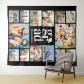 Tenture Grad Multiphoto Collage souvenirs fond (En situation (horizontale))