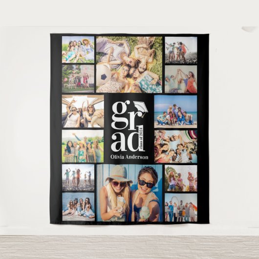 Tenture Grad Multiphoto Collage souvenirs fond (Devant)