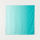 Tenture gradient aqueux turquoise (Devant (Horizontal))