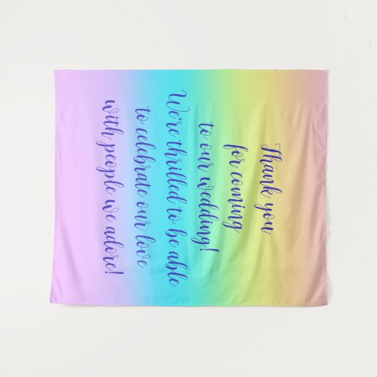 Tenture Gradient de Gorgeous Pastel (Devant (Horizontal))