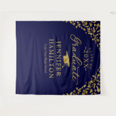 Tenture Graduate Moderne Bleu Gold Arrière-plan (Devant (Horizontal))