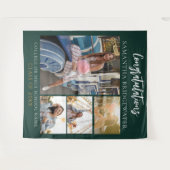 Tenture Graduation 2025 Photo Collage Vert Moderne Grad (Devant (Horizontal))