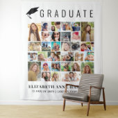 Tenture Graduation 30 Photo Collage Photo Booth Backdrop (En situation)