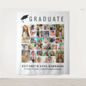 Tenture Graduation 30 Photo Collage Photo Booth Backdrop (Devant)