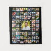 Tenture Graduation 55 Photo Collage Couleur personnalisée (Devant)