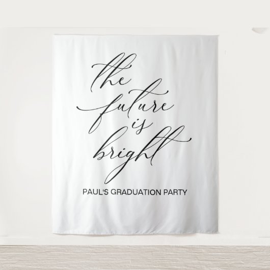 TENTURE GRADUATION BACKDROP BANNER THE FUTURE IS BRIGHT (Devant)