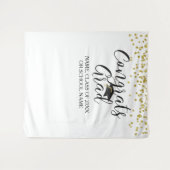 Tenture Graduation Confetti GRATS GRAD Ceremony Party (Devant (Horizontal))