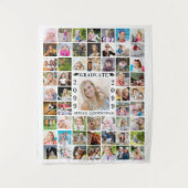 Tenture Graduation Party 55 Photo Collage fond blanc (Devant)