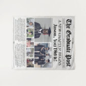 Tenture Graduation personnalisée Journal Graduate Banner P (Devant (Horizontal))