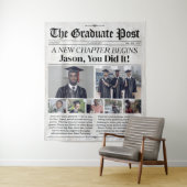 Tenture Graduation personnalisée Journal Graduate Banner P (En situation)