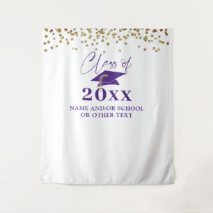 Tenture Graduation Purple Classe Année Contexte