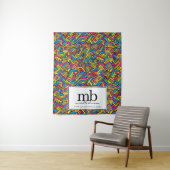 Tenture Graffiti Logo  Business Table Runner Banner (En situation)