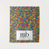 Tenture Graffiti Logo  Business Table Runner Banner (Devant)