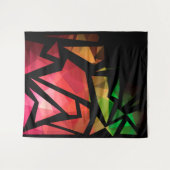 Tenture graffiti polygonal moderne Abstrait géométrique fo (Devant (Horizontal))