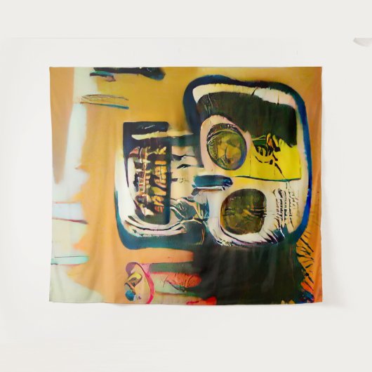 Tenture Graffiti Skull (Devant (Horizontal))