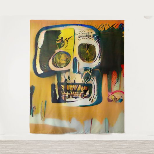 Tenture Graffiti Skull (Devant)